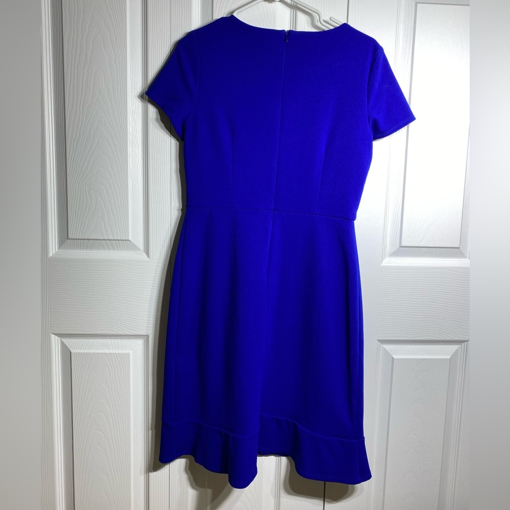 Royal Blue Ruffle/Apron Dress - Picture 2 of 3